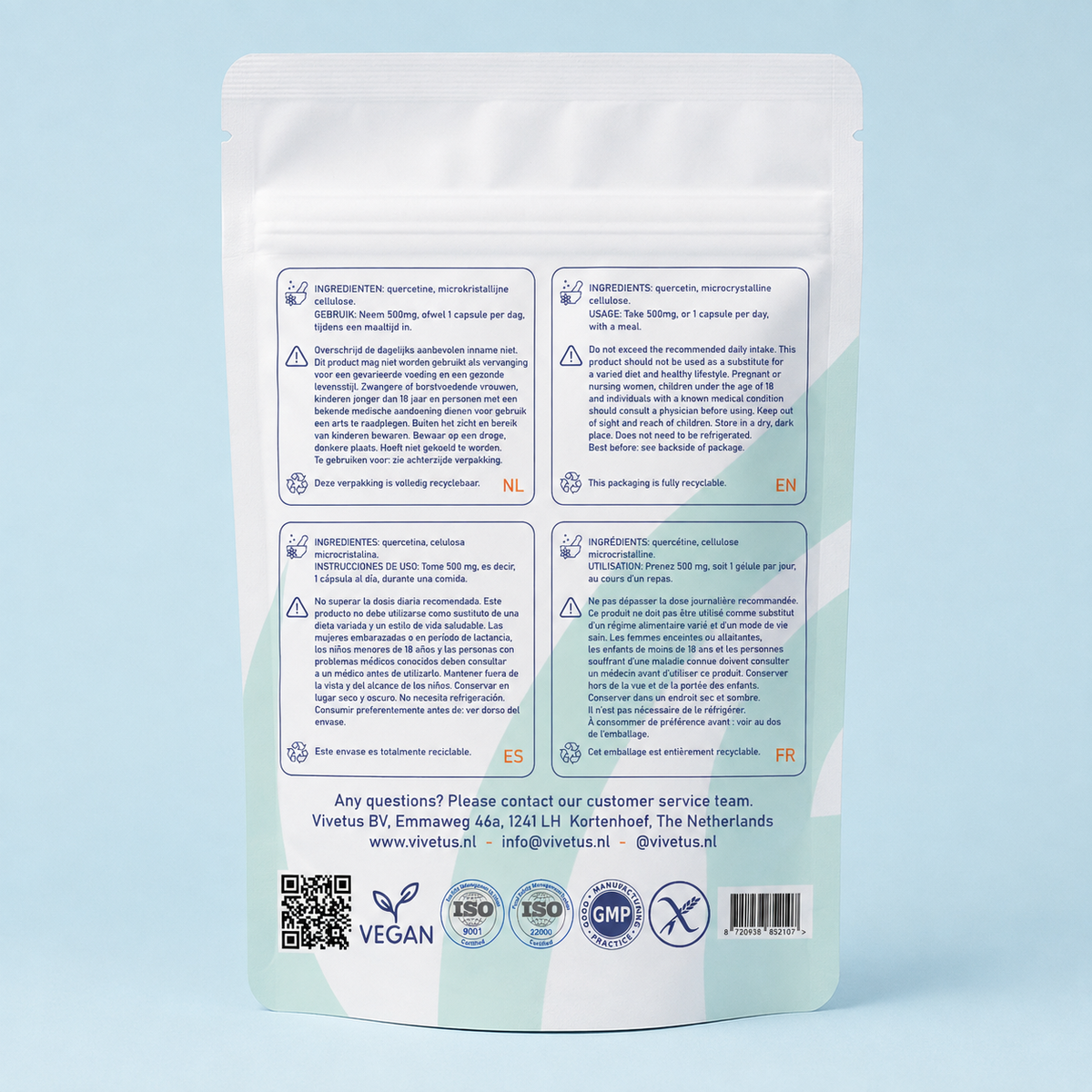 Vivetus® Quercetina - 60 cápsulas - 500mg